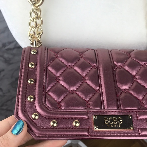 BCBG Paris Pink Quilted Purse - Picture 8 of 15